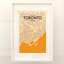 «Toronto City Map», impression rétro-1022888866