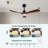 52 Inch Ceiling Fan with Lights Remote Control-481455980