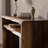 39.37" Brown Rectangular Solid Wood Console Table-107442443