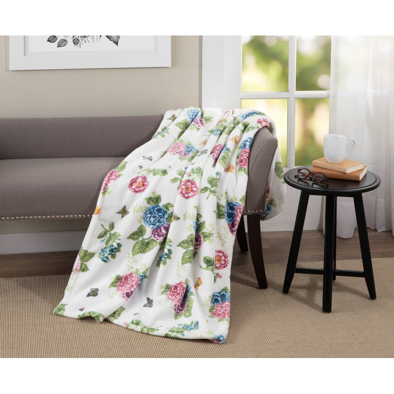 Lenox Butterfly Meadow Hydrangea Throw
