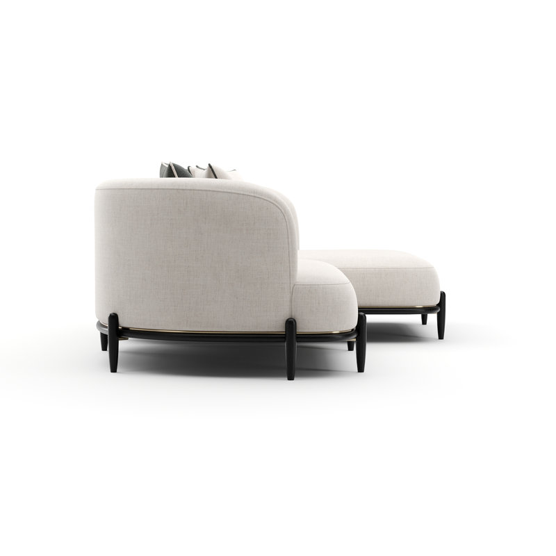Sectional, Right Hand Facing, 31" H x 110.5" W x 130" D