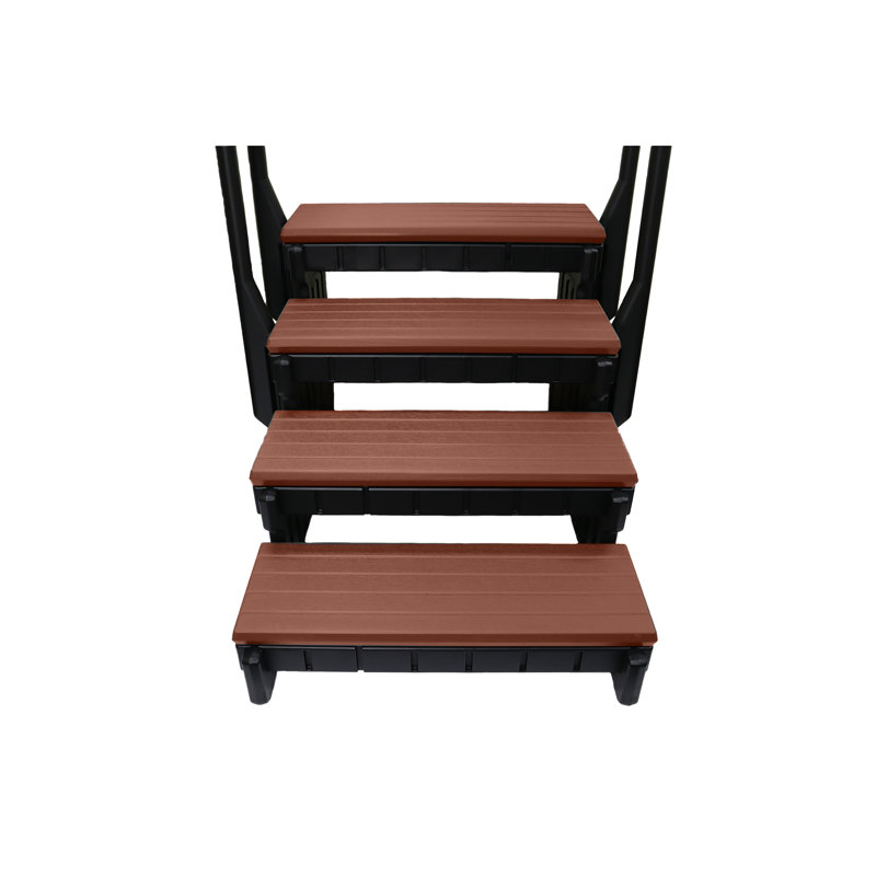 Escalier 4 marches pour jacuzzi Signature, Espresso