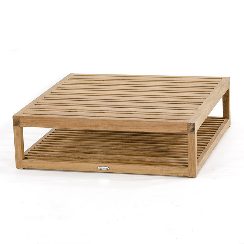 Maya Outdoor Square Teak Coffee Table