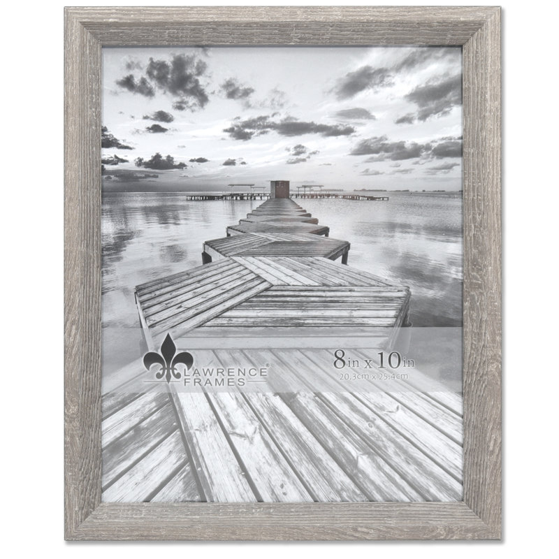 Diane Beveled Picture Frame, Gray, 8" x 10"