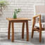Table de bout d'extérieur en bois d'acacia Selma - Design à lattes