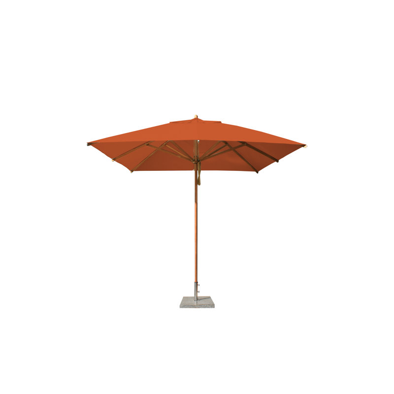Parasol de marché Rebello, Terra Cotta, L 120 po x P 120 po