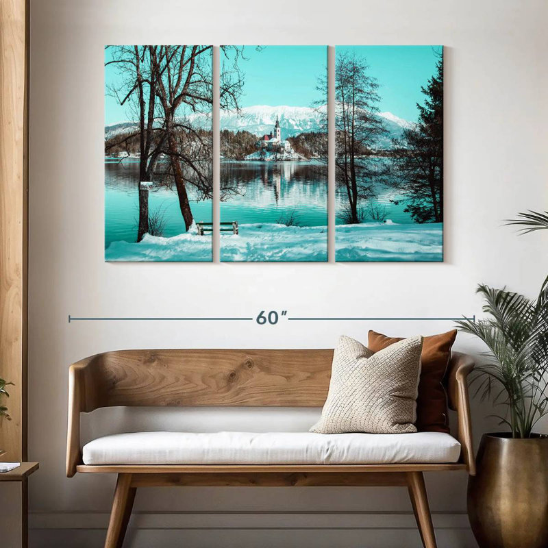 Alvord Castle And Bled Island Lake, 32" H x 50" W