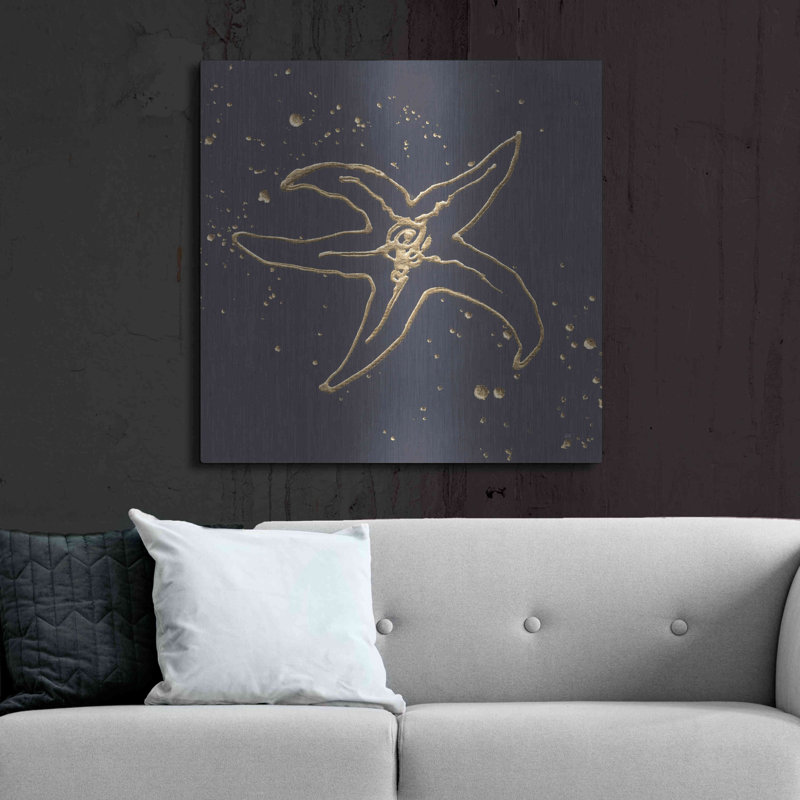 «Gold Starfish III» par Chris Paschke, H 36 po x l 36 po
