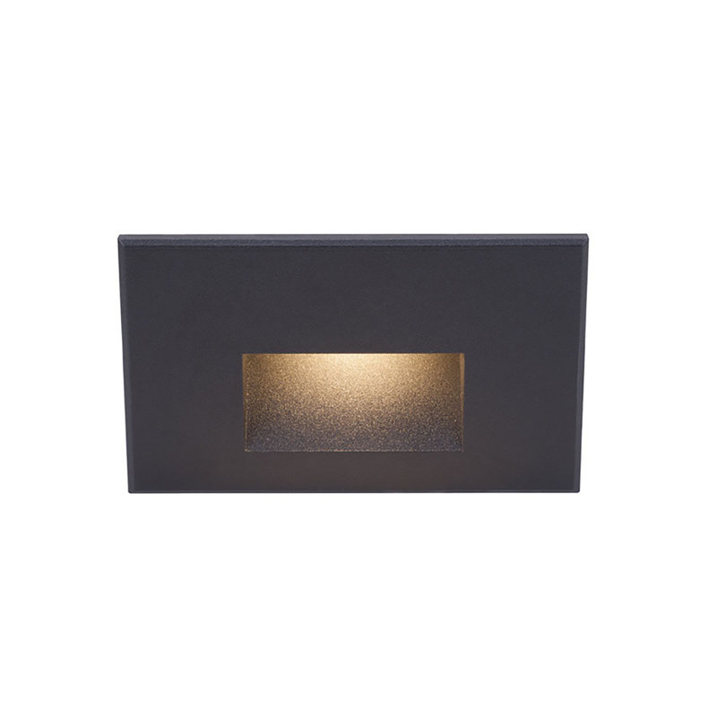 LEDme Integrated LED Metal Step Light, Black, Blue