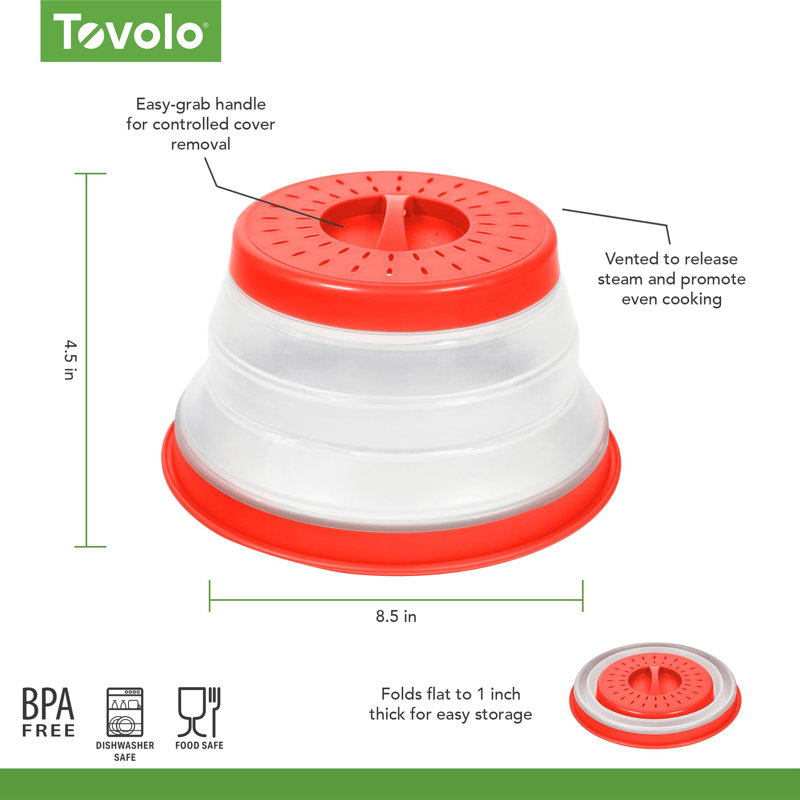Ensemble de 3 housses pour micro-ondes Tovolo, Rouge