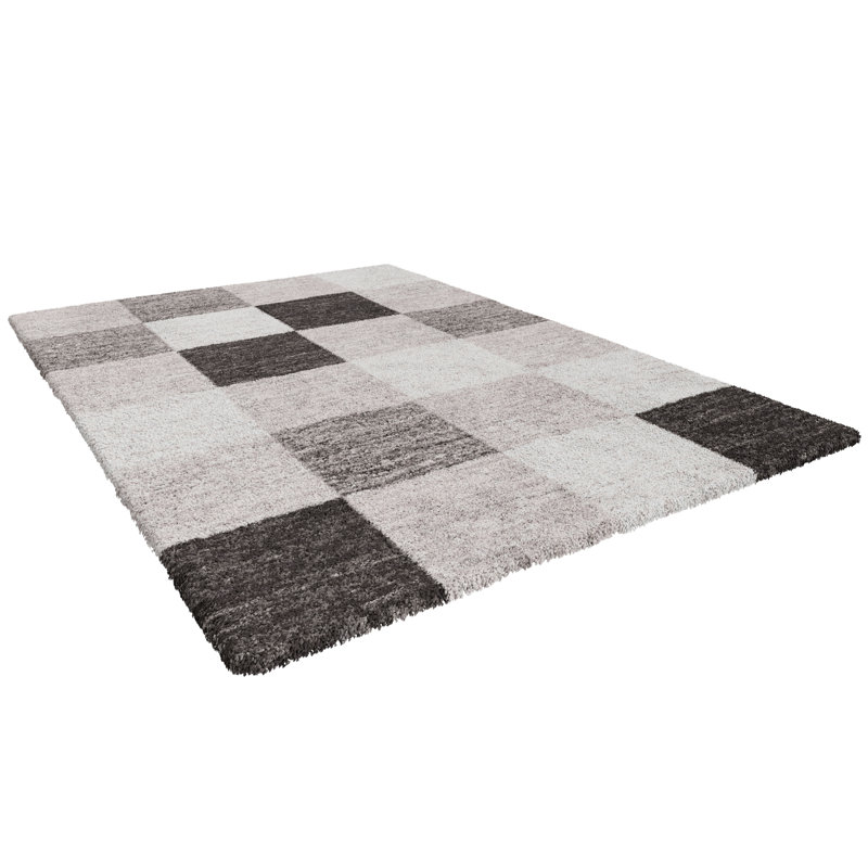 Aljawhara Geometric Shag Area Rug, Rectangle 120 x 170cm
