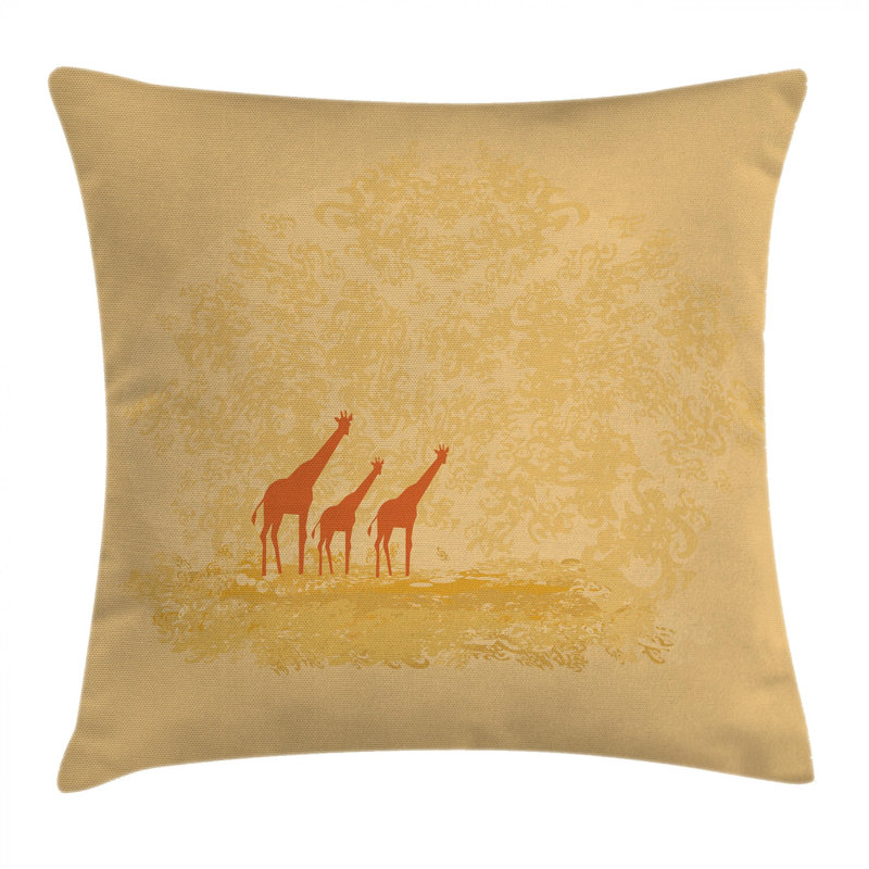 Aesir Giraffe Safari Cushion Cover, 60cm H x 60cm W