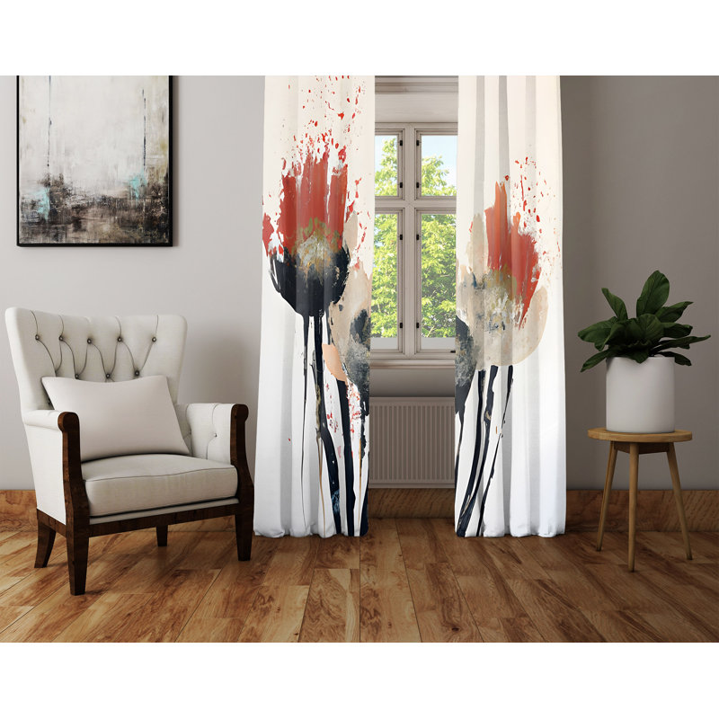 Rideau en polyester Anaisha, L 40 po x L 52 po