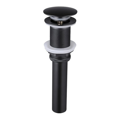 Drain escamotable de salle de bain sans vasque de débordement, acier inoxydable
