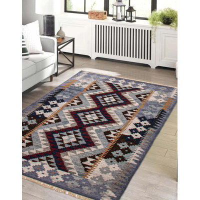 Tapis rectangulaire en laine nouvel âge unique 5 pi x 8 pi 0 po