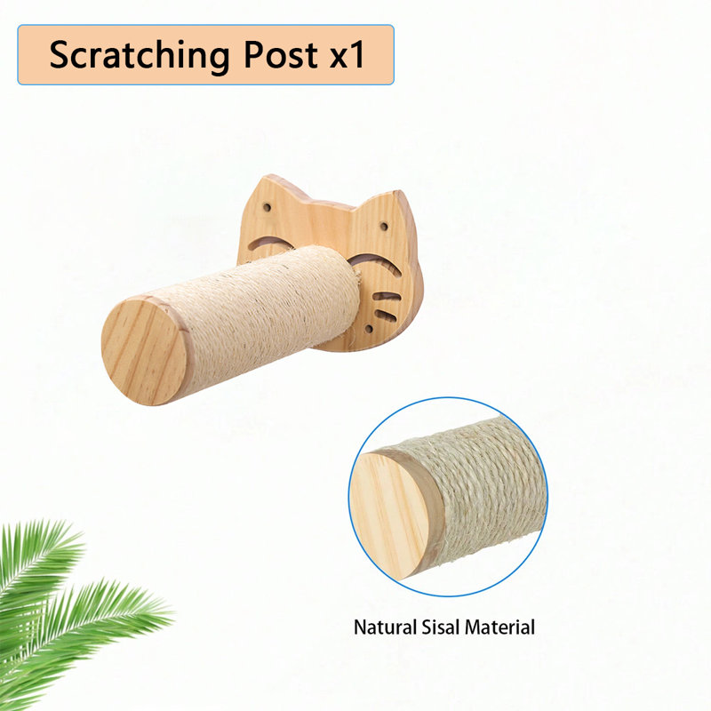 Cat Wall Climbing Hammock with Scratching Post