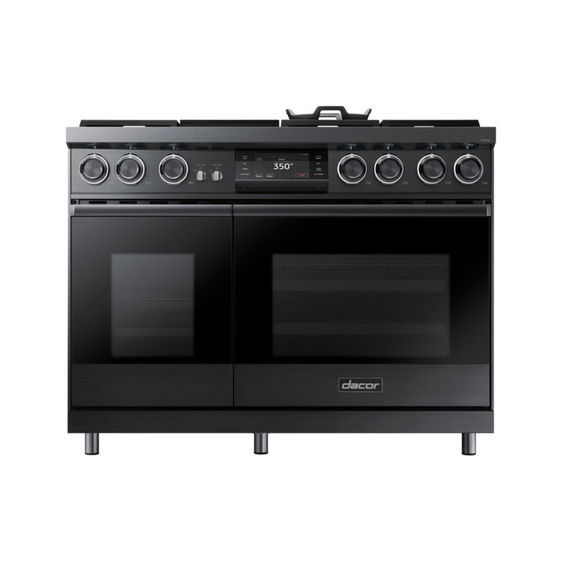 48" Pro-Range 6 Burners with Griddle, Contemporary, NG/LP, Graphite Stainless