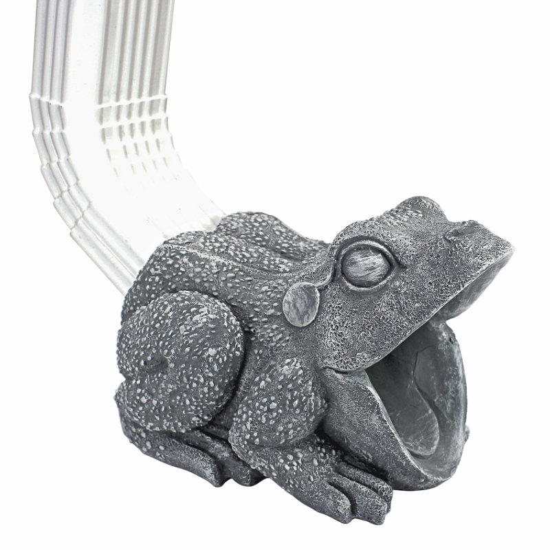 Gutter Guardians Frog Downspout Statue