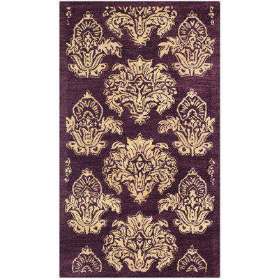 Tapis floral en laine touffeté à la main Brosine Metro