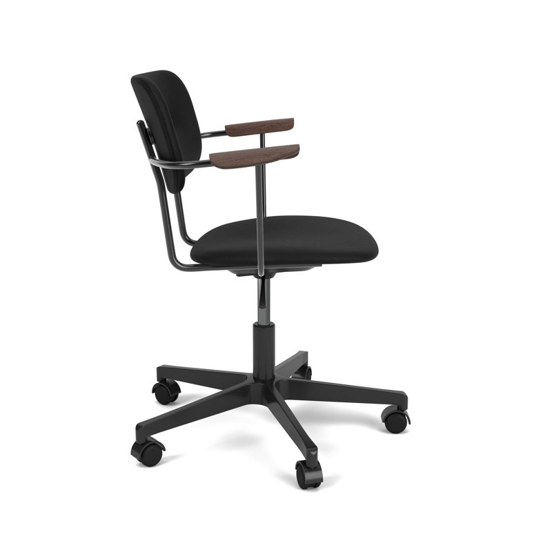 Co Swivel Task Chair, Black, Black