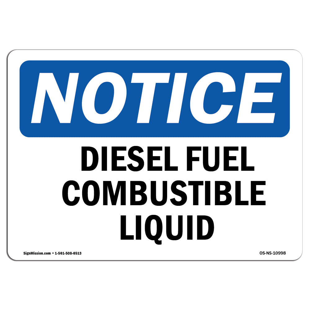 SignMission Diesel Fuel Combustible Liquid Sign | Wayfair