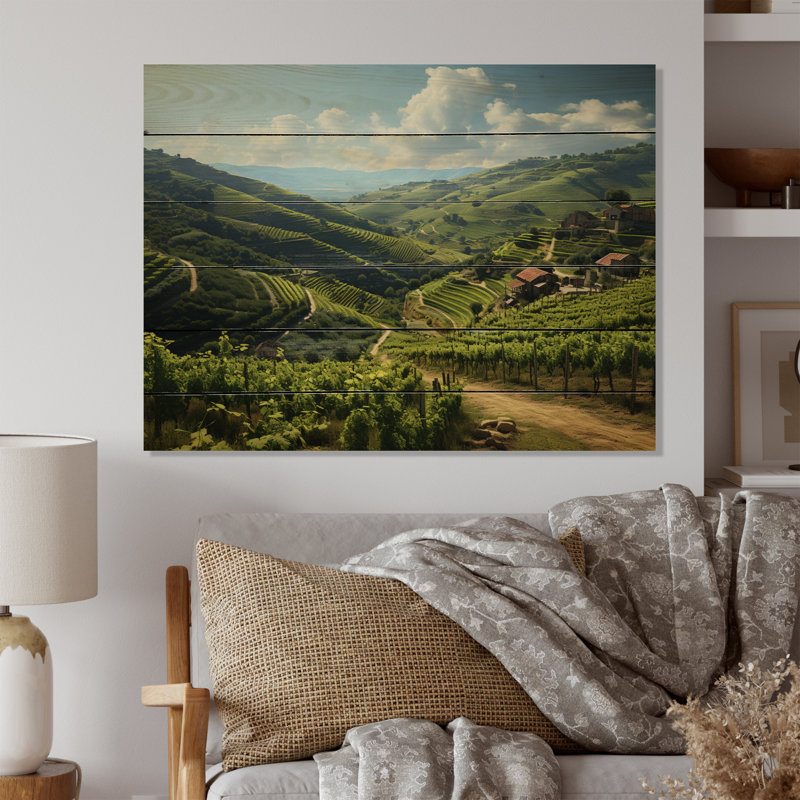 " Scenic Majestic Vineyard III ", 30" H x 40" W x 0.78" D