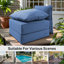 Ensemble de coussin de siège et de dossier en polyester résistant aux intempéries Deb-974621533-988066814-981643834