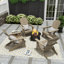 Chaise Adirondack pliante en plastique Arrlo-88382352