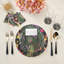 Serviettes de table fantaisie en satin de coton tropical-400786191