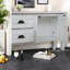 Armoires de cuisine rustiques en bois de 46,5 po