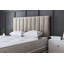 Amelia Upholstered Panel 4 Draw Divan Bed with Headboard-582102422-582102429