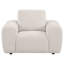 Chaise d'appoint rembourrée en chenille Bantry ivoire-1680223840