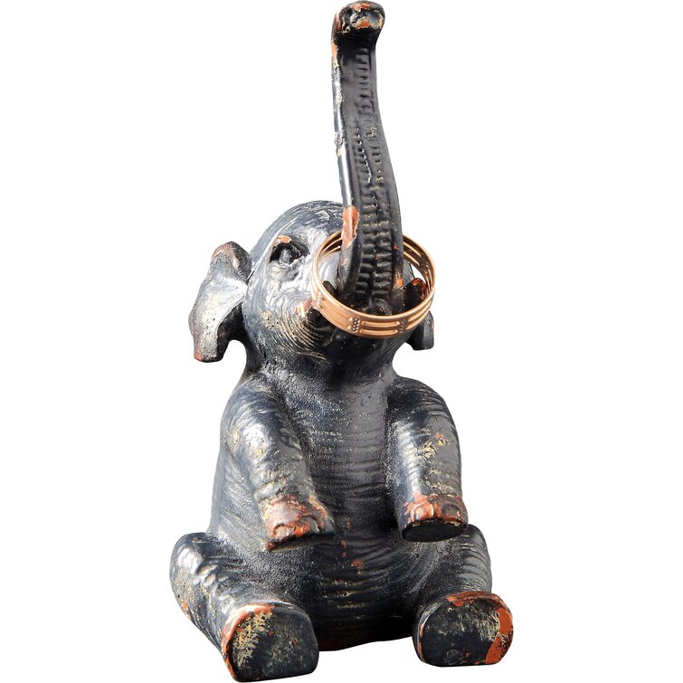 Hand Carved and Painted Wood Elephant Ring Holder – Taraluna - Fair Trade,  Organic, Ethical & American Made Gifts