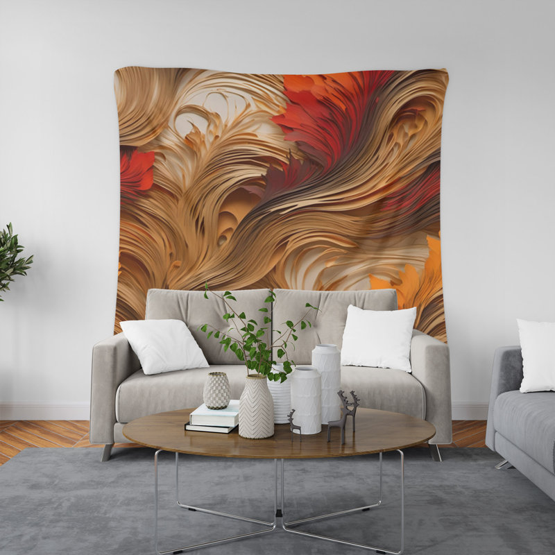 Tapisserie murale, H 80 po x l 68 po x P 0,8 po