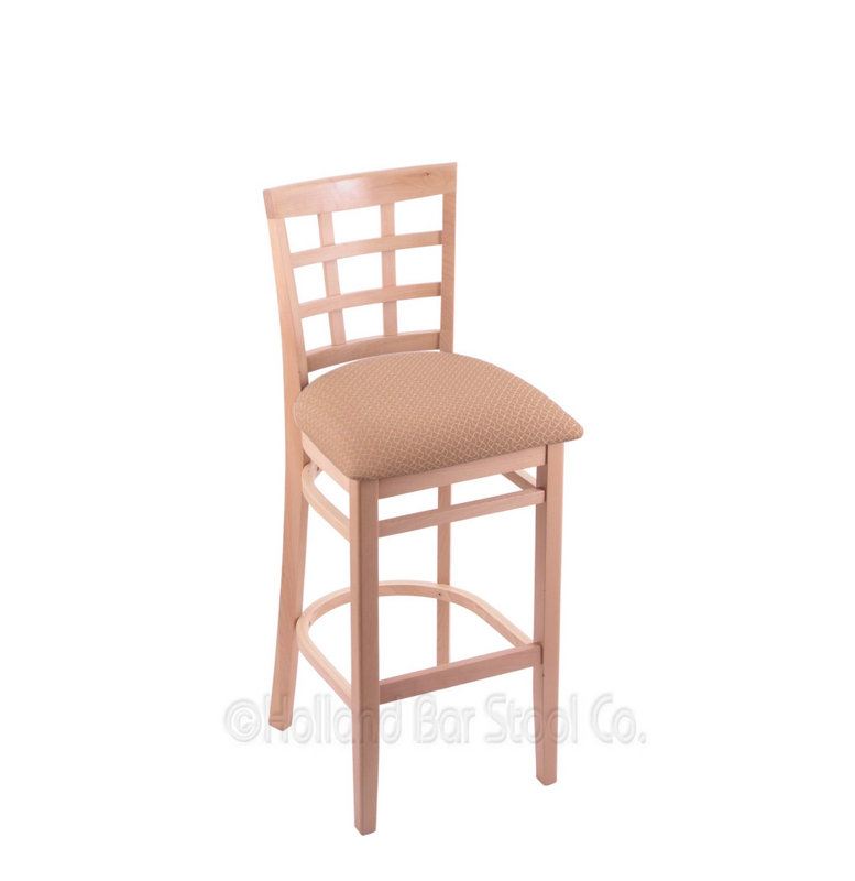 Bar Stool, Natural, Graph Alpine, Bar Stool (30" Seat Height)