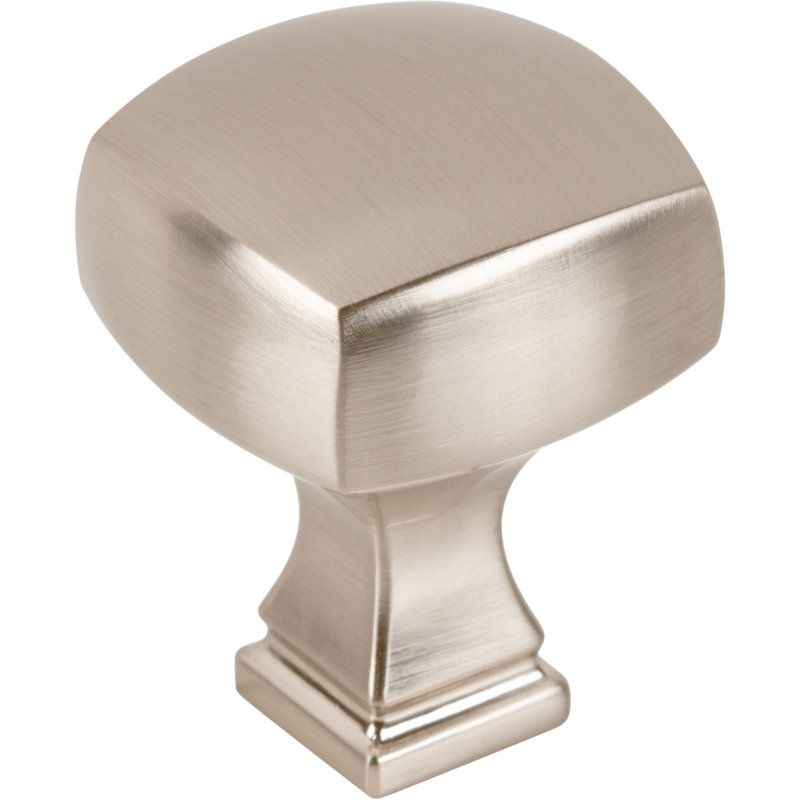 Audrey Square Knob, Satin Nickel