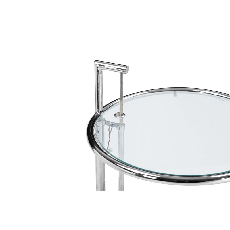Glowacki Steel Top End Table