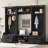 4-In-1 Detachable Hall Tree With Storage And 7 Hooks, Multiple Functions Hallway Coat Rack With Storage Drawers And Cabinet, Shoe Bench For Entryway Hallway-1244438125