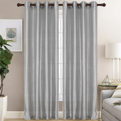 Diredra Polyester Semi-Sheer Curtains (Set of 2)
