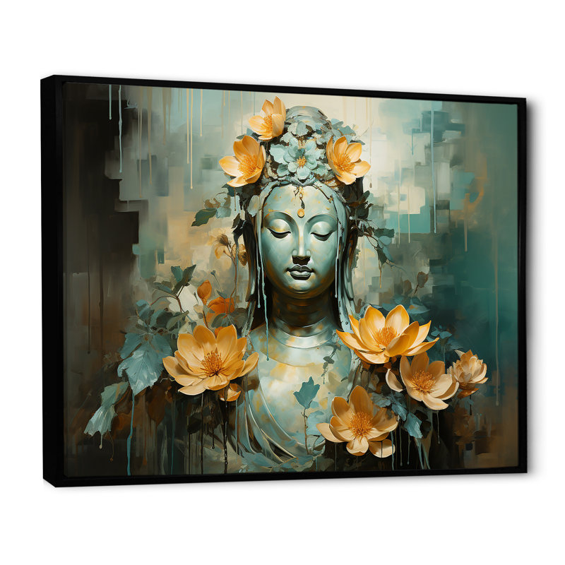 Art majestueux de l'empereur Jade - art mural de Chine, Cadre flottant noir, H 34 po x l 44 po x P 1,5 po
