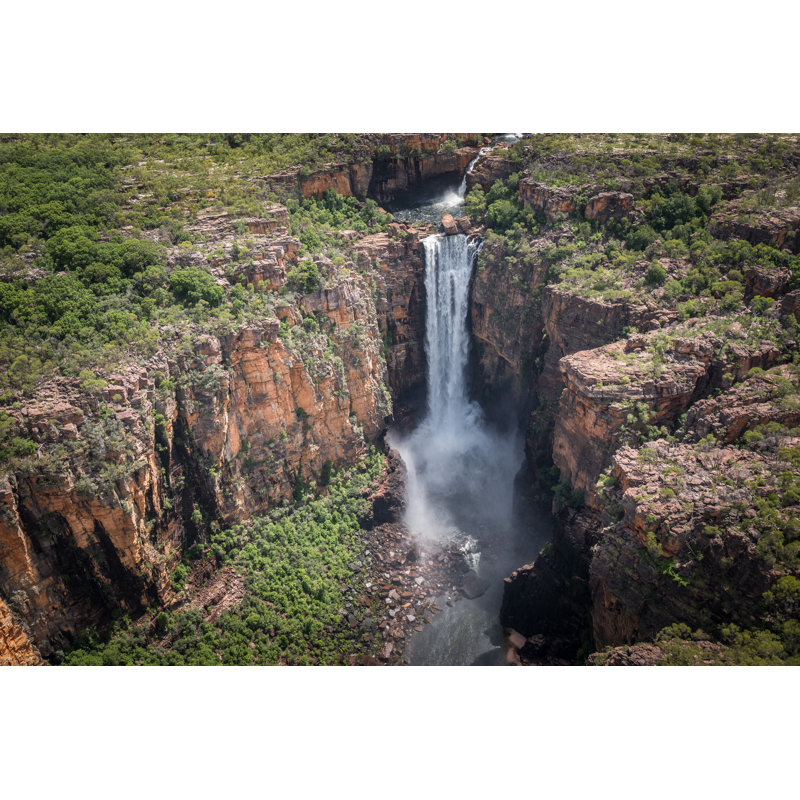 Jim Jim Falls, Kakadu - Wrapped Canvas Rectangle Print, 81cm H x 122cm W x 3.8cm D