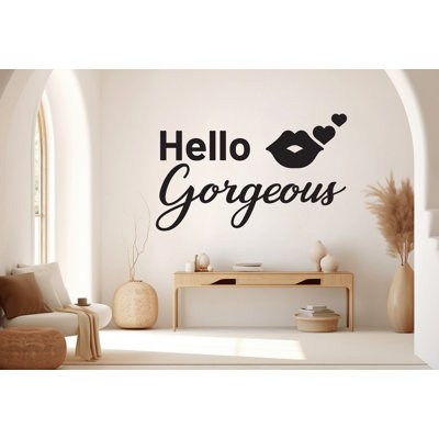 «Hello Gorgeous», décoration murale, salon de beauté, cadeaux, cils, autocollants, spa, femmes, maquillage, cadeau unique
