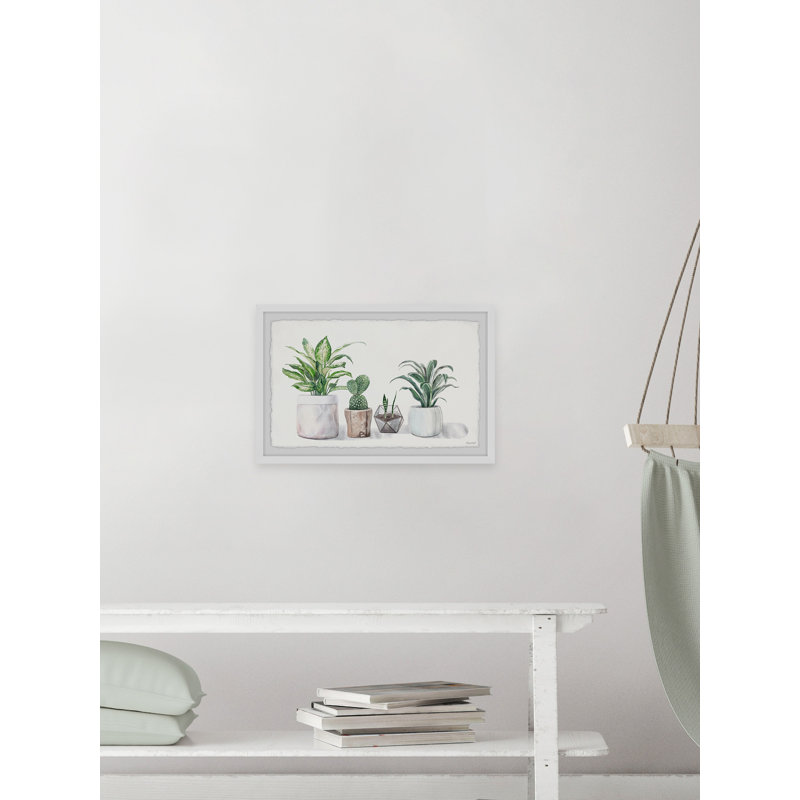 Geometric Terrarium - Single Picture Frame Painting, 41 cm H  x 61 cm W