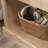 Light Brown Oak Rectangular Bedside Table, 22.99"x18.50"x26.02", Farmhouse Style with Smooth Drawer & Open Shelf, Multi-use Home Furniture