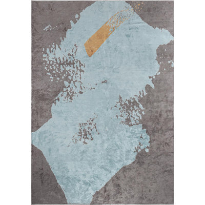 Dawann Abstract Hand Loom Indoor / Outdoor Area Rug