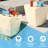Assemble-Free Pool End Table, Side Table with 2 Cup Holders and 1 Tablet Holder for Outdoor-621900504