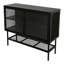 Console de porte avec porte grillagée, porte réglable et tablette anti-basculement
