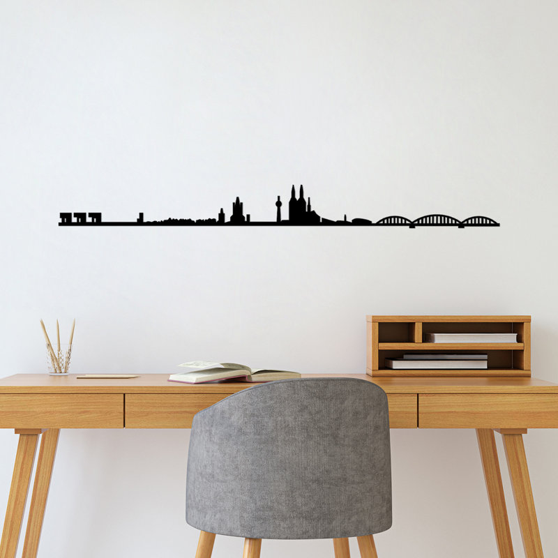 Stylish Black Decorative Metal Wall Accessory, 47.2 x 4.7 inches | 100% Metal Construction, Thickness: 0.06 inches | Perfect for Home Decor, Modern Aesthetic, Durable and Elegant Design
