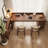 Walnut Rectangular Solid Wood desks-107287690-107287694
