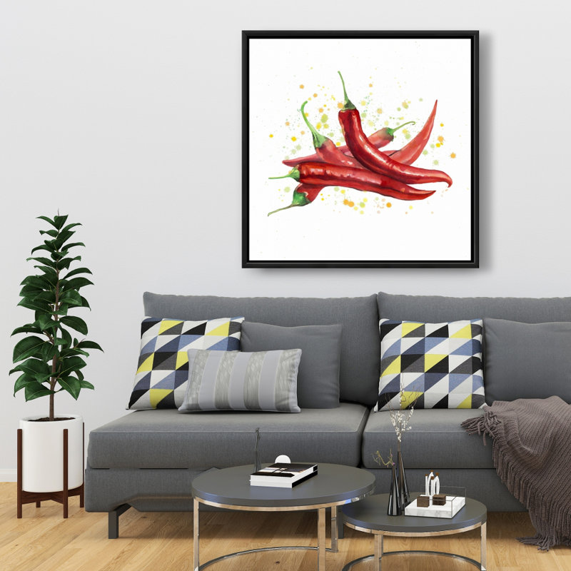 " Red Hot Peppers ", 36"H x 36"W